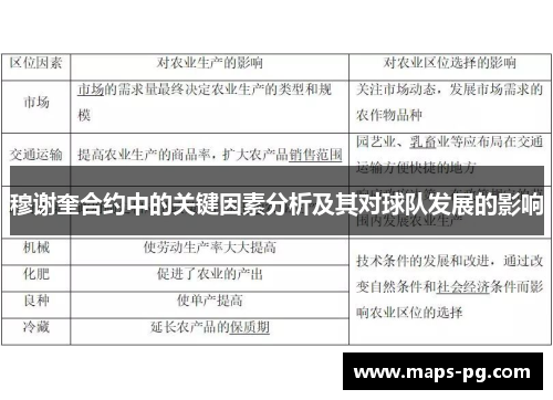穆谢奎合约中的关键因素分析及其对球队发展的影响